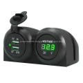 USB Car Charger Voltmeter Voltage Meter Led USB